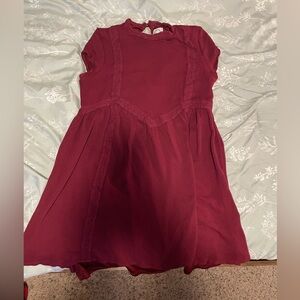 Blue Rain Burgundy Casual Dress